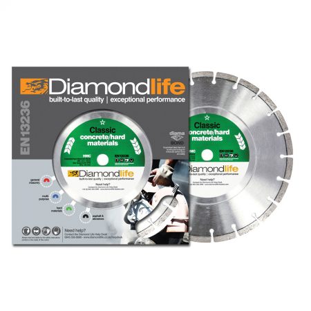 Diamond Saw Blade. A segmented, laser-welded Classic range diamond blade – ideal for all general and hard concretes.