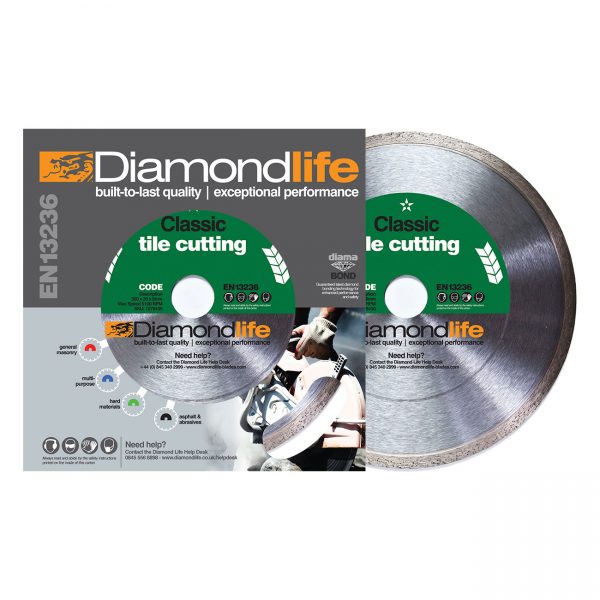 Tile Cutter. Diamond Tile Cutting Disc Classic Range TCC